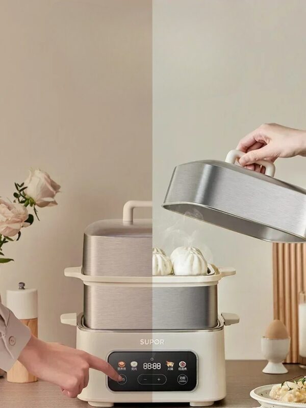 Electric Steamer Household Three-layer Cooking Integrated Pot Multifunctional Breakfast Machine Intelligent Reservation