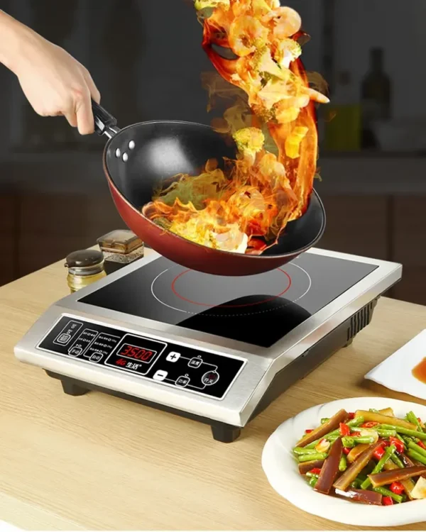 induction cooker commercial 3500W High-power New stainless steel induction cooker household stir fry Induction Cookers - obrazek 2