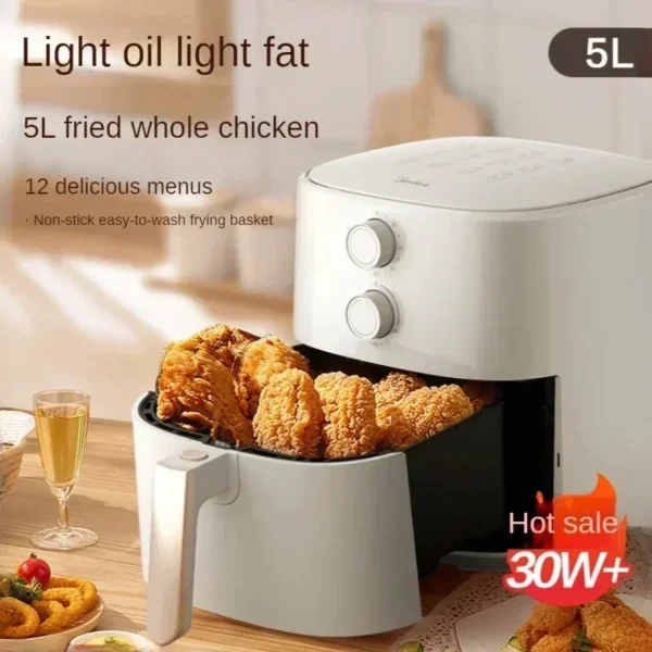 New Air Fryer Intelligent Multi-Functional Large Capacity New Electric Chips Machine Electric Oven Integrated