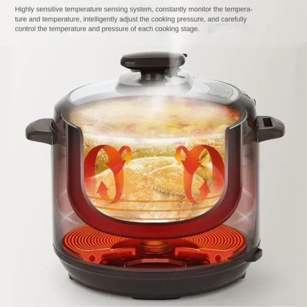 Electric pressure cooker 5L large capacity household 3-6 people multifunctional new steaming electric pressure cooker - obrazek 3