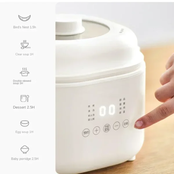 Electric stew pot new household bird's nest stew pot soup pot cooking porridge god household electric stewpot - obrazek 3