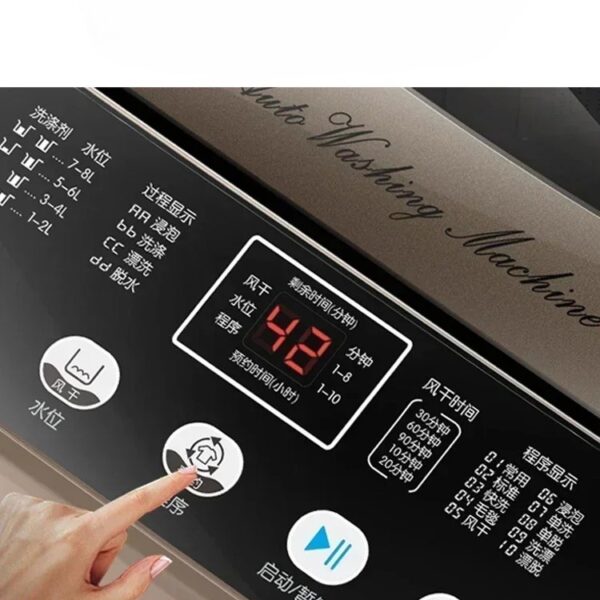 household new style Washing machine fully automatic 10kg wave wheel small washing and stripping integrated washing machine