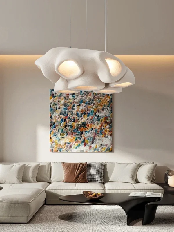 Wabi-sabi Chandelier Simple Designer Personalized Elephant Trunk Style Living Room Bar Restaurant Cafe Nordic Led Chandelier - obrazek 2