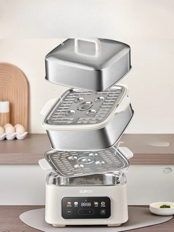 Electric Steamer Household Three-layer Cooking Integrated Pot Multifunctional Breakfast Machine Intelligent Reservation - obrazek 3