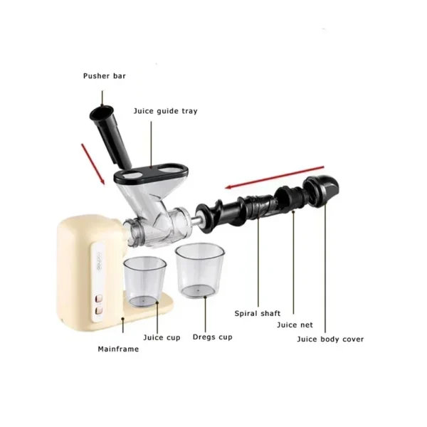 Juicer new home juicer juice residue separation fruits and vegetables celery green juice small automatic slow grinder - obrazek 4