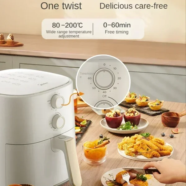 New Air Fryer Intelligent Multi-Functional Large Capacity New Electric Chips Machine Electric Oven Integrated