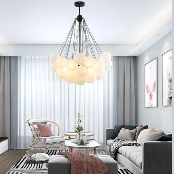 Nordic home decor Chandeliers for dining room lustre pendant lights hanging lamps for ceiling Light fixture indoor lighting - obrazek 6