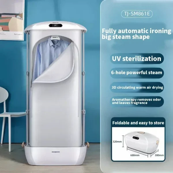 New Electric Clothes Dryer Collapsible UV Iron Steam Multifunctional Automatic Ironing Machine Intelligent remotecontrol