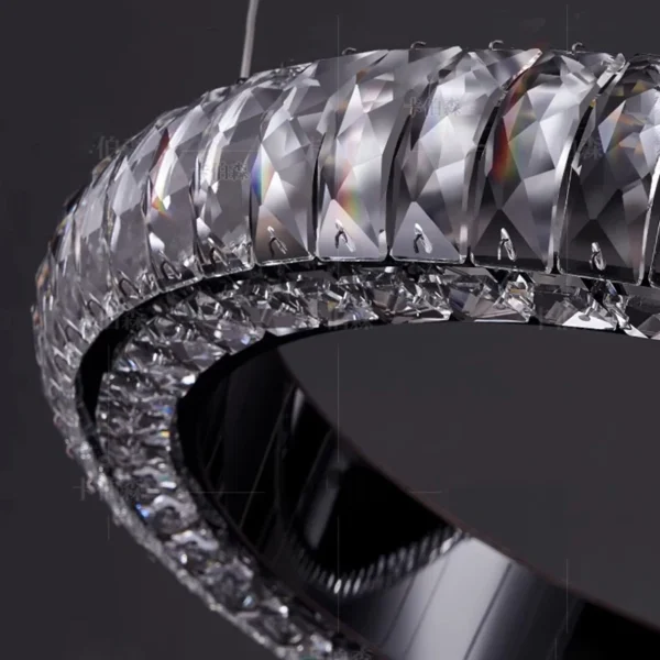 Modern home decoration crystal chandelier, stair Pendant lamp, living room Pendant lights, interior lighting - obrazek 6