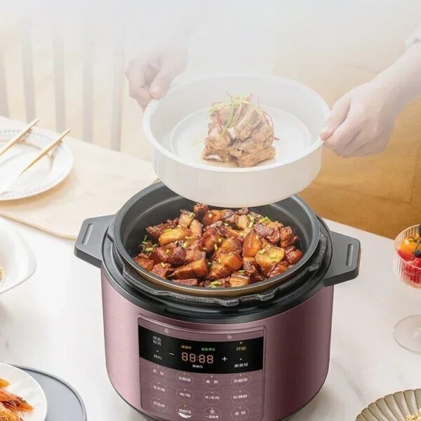 New electric pressure cooker 5 liters large capacity household multi-function intelligent high-pressure rice cooker