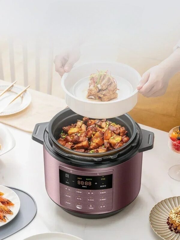 New electric pressure cooker 5 liters large capacity household multi-function intelligent high-pressure rice cooker