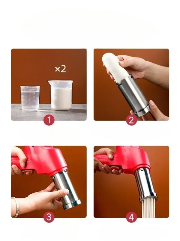 Household new pressure machine small electric automatic noodle machine 304 stainless steel noodle machine - obrazek 3