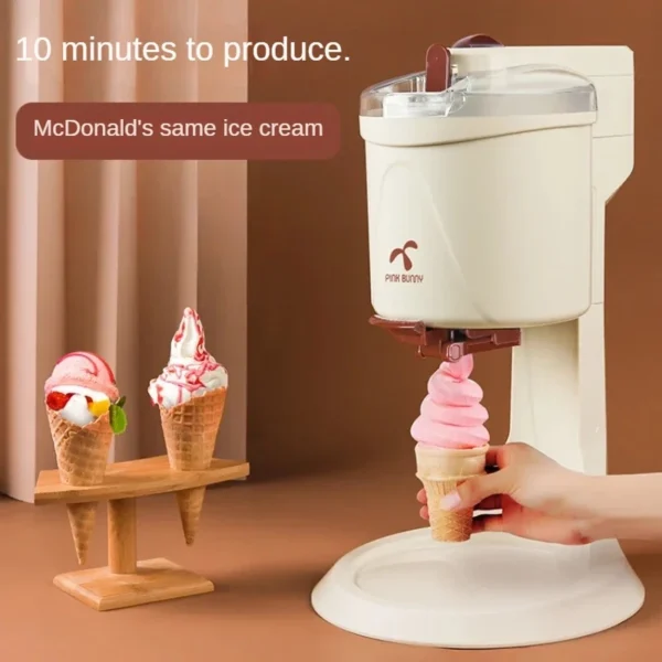 Home ice cream machine small automatic new cone machine ice cream machine children homemade ice cream