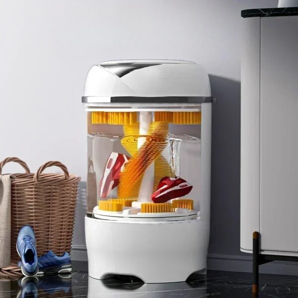 Home use Fully Automatic Must - Have Small Shoes Washing Machine Drying Features new style dorm shoe washing machine - obrazek 3