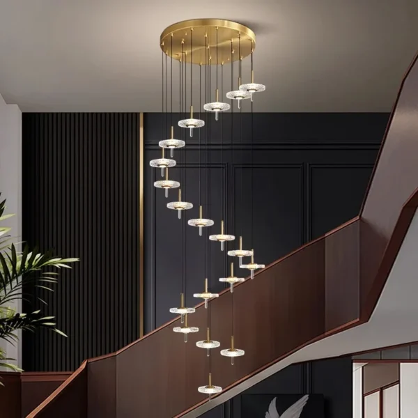 Nordic home decoration, stair chandelier, living room and dining room Pendant lights, ceiling light, indoor lighting