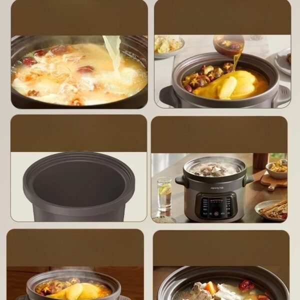 new large capacity electric stew pot soup pot household purple clay electric casserole ceramic soup pot fully automatic