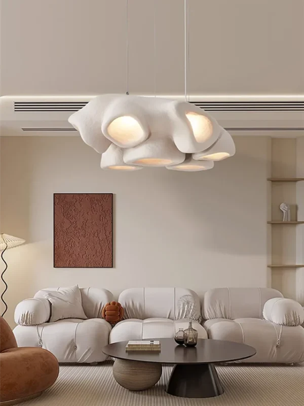 Wabi-sabi Chandelier Simple Designer Personalized Elephant Trunk Style Living Room Bar Restaurant Cafe Nordic Led Chandelier - obrazek 5