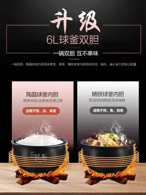 Electric pressure cooker new 6L large capacity intelligent reservation home electric pressure cooker - obrazek 5