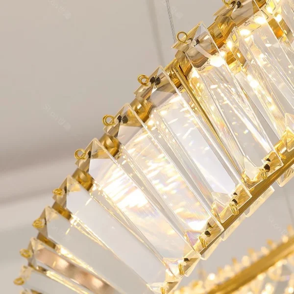 Modern home decoration crystal chandelier, stair Pendant lamp, living room Pendant lights, interior lighting - obrazek 6
