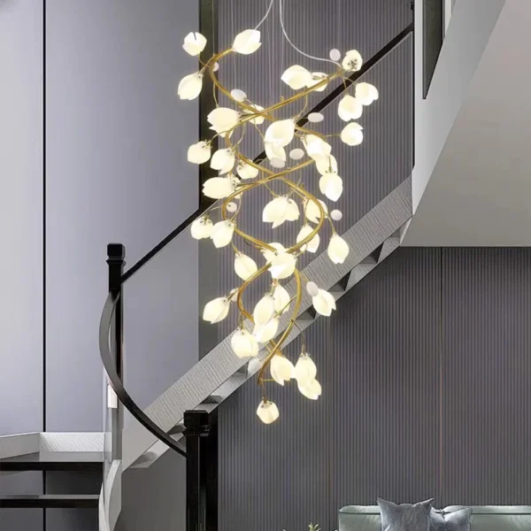 Nordic home decoration, stair chandelier, living room and dining room Pendant lights, ceiling light, indoor lighting
