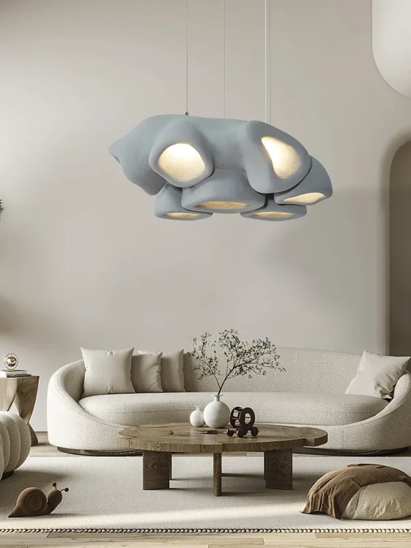 Wabi-sabi Chandelier Simple Designer Personalized Elephant Trunk Style Living Room Bar Restaurant Cafe Nordic Led Chandelier - obrazek 4