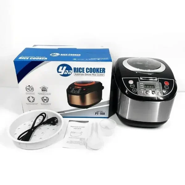 Intelligent rice cooker household multifunctional kitchen 5L large-capacity cooking rice and soup rice cooker new - obrazek 3