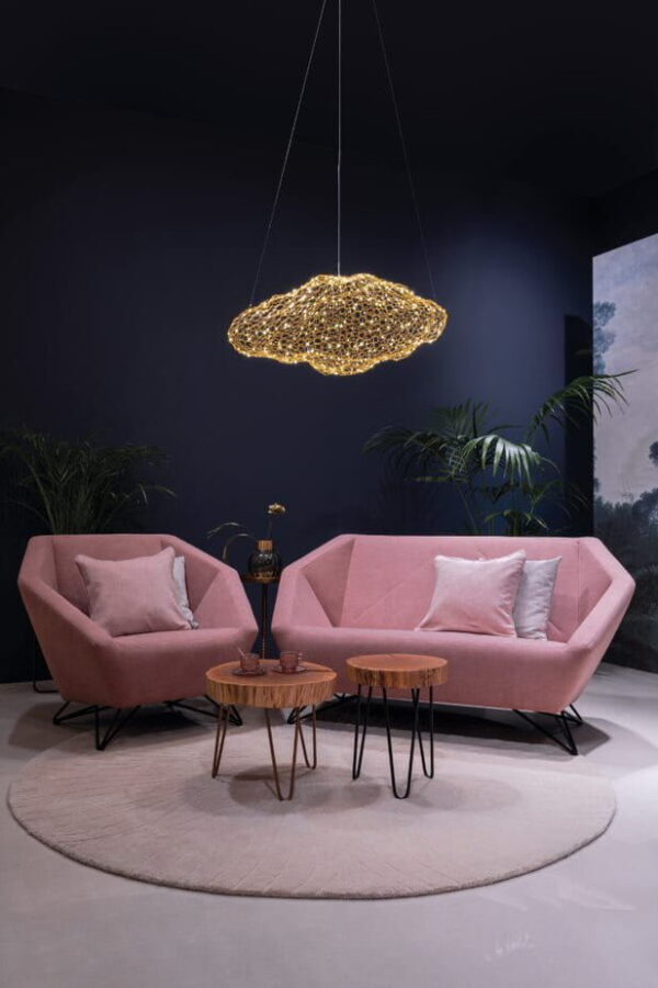 MAXLIGHT STARDUST P0432D – Gold Pendant Light 95 cm 8500