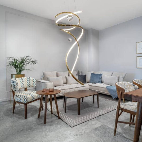 MAXLIGHT RITZ P0427D GOLD PENDANT LAMP DIMMABLE 6500