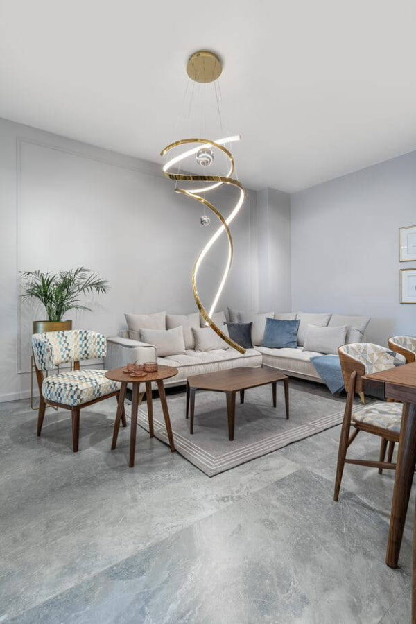 MAXLIGHT RITZ P0427D GOLD PENDANT LAMP DIMMABLE 6500