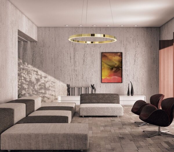 MAXLIGHT P0370D | LUXURY Pendant Lamp Ø110 cm | Gold | LED 67W | Dimmable 7000 - obrazek 4