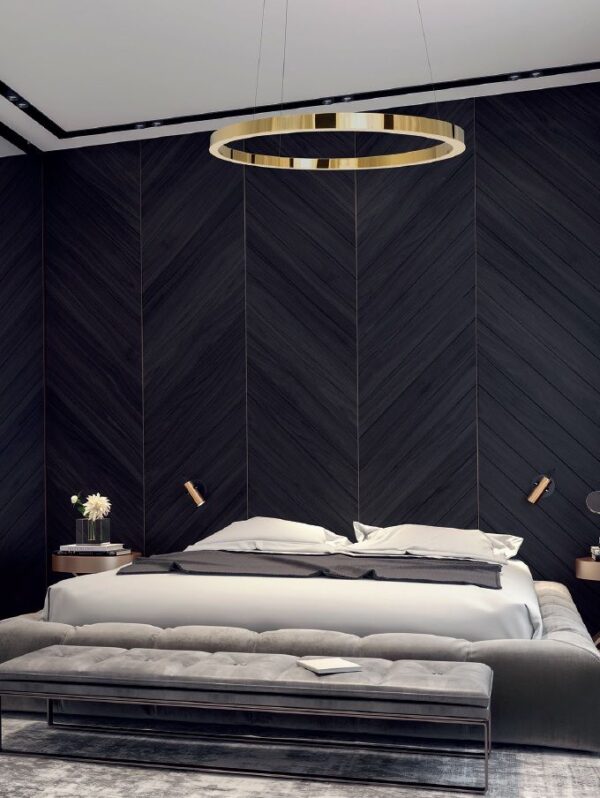 MAXLIGHT P0370D | LUXURY Pendant Lamp Ø110 cm | Gold | LED 67W | Dimmable 7000 - obrazek 5