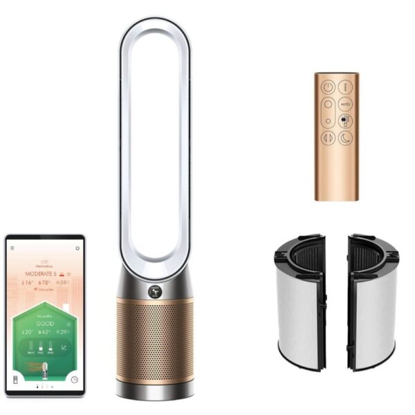 Dyson PC2 Air Purifier – HEPA 13, Air Multiplier™ Technology, Smart Control, 81 m² Coverage, Gold, 3000