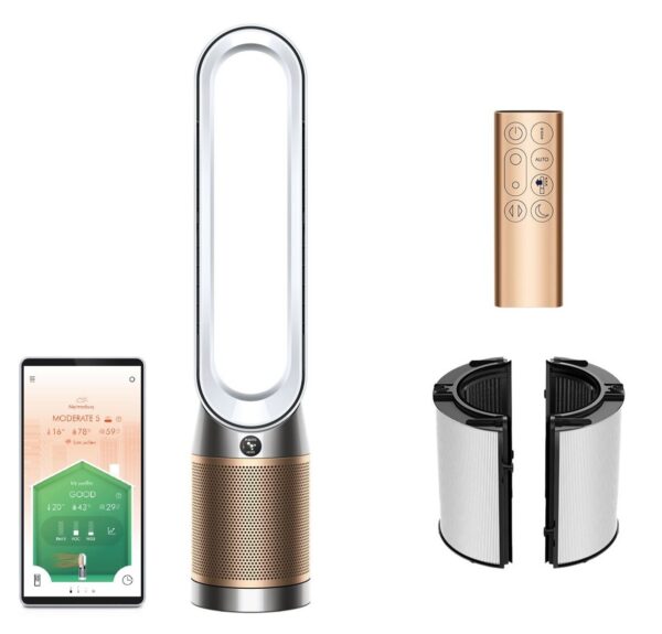 Dyson PC2 Air Purifier – HEPA 13, Air Multiplier™ Technology, Smart Control, 81 m² Coverage, Gold, 3000