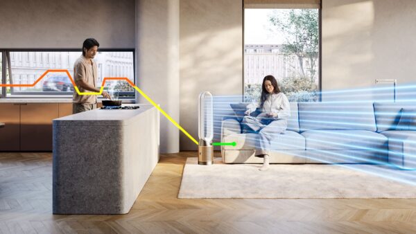 Dyson PC2 Air Purifier – HEPA 13, Air Multiplier™ Technology, Smart Control, 81 m² Coverage, Gold, 3000 - obrazek 3