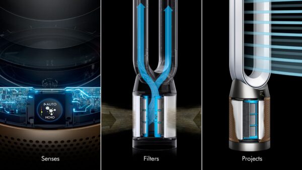 Dyson PC2 Air Purifier – HEPA 13, Air Multiplier™ Technology, Smart Control, 81 m² Coverage, Gold, 3000 - obrazek 5